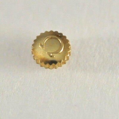 Omega watch crown 4.1 x 2.2 Gold plated
