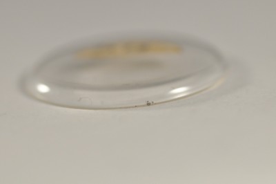 Omega Watch Acrylic Crystal Glass 35.1mm diameter signed Ω in the centre