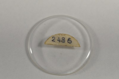 Omega Watch Crystal Glass Acrylic Vintage 33.20mm Signed Ω 2486