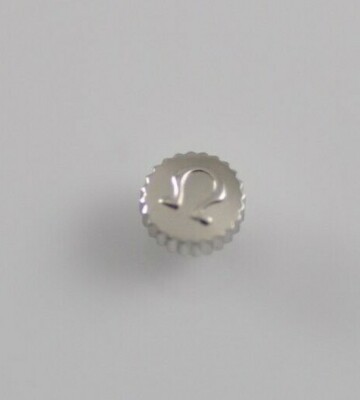 Omega watch Crown 4mm Diameter Dustproof New Old Stock tap 0.9mm