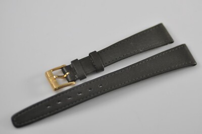 Omega Band Strap 14mm Brown with Gold Plated Buckle NOS Mint W25