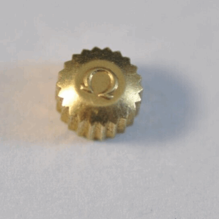 Omega Watch Crown 4.8mm fit stem 1mm tube 2mm GP New Old Stock