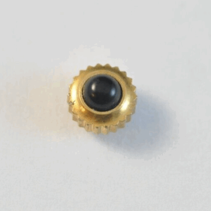 omega koronka czarny kamień Cabochon 4.4mm