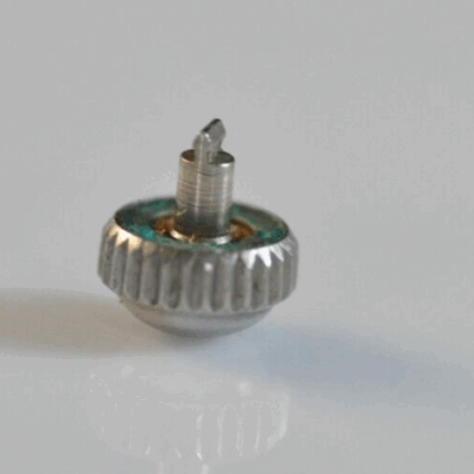 omega koronka lata 40 "Dome" z wałkiem męskim 5.05mm tubus 2.5mm mechanizm 13.5 Vintage