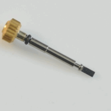 omega koronka zegarka 069BA63214 Ø 2.5mm L10.15mm 18k złoto kaliber werku 1450