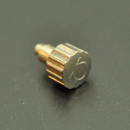 omega watch crown 3.7mm fits 0.9mm winding stem with thread screw -on Y9