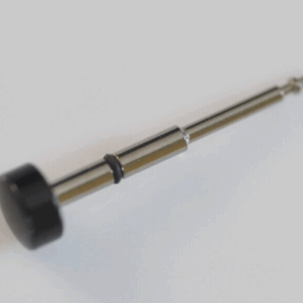 Original Omega watch crown & stem SR 65104 Ø3.50mm Black cal. 1433 1434