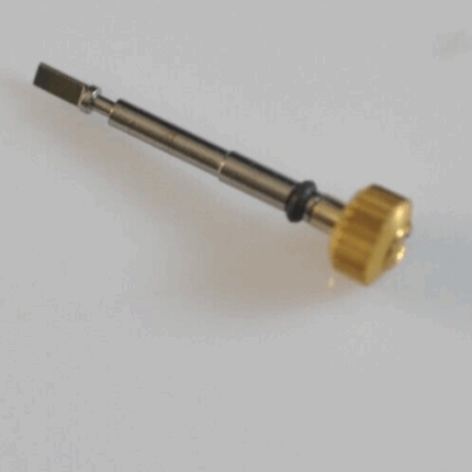 Omega watch crown & stem 64057 Ø 2.5mm L10.80mm 196.0256 396.0951 cal. 1430