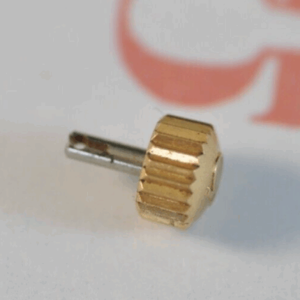 Omega watch crown 4.5mm cosmic dynamic seamster & female stem 3.5mm length