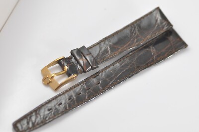 Omega Watch Band Original Band Strap 14mm Brown with Buckle Nos (Z70)