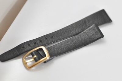 Omega Watch band Original Band Strap 14mm  Black with Buckle Nos (Z80)