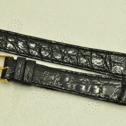 original 14mm omega watch strap black leather Z21