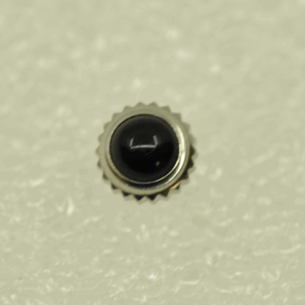 omega watch crown black cabochon stone 4.5mm