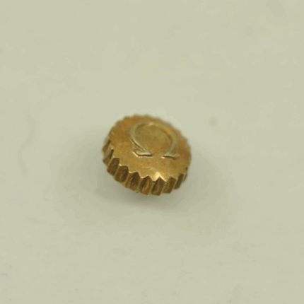 omega wristwatch  crown 4.1 x 2.2 gold plated