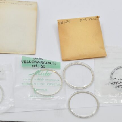 lot of Mido watch crystal