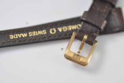 Omega watch 11mm Original Band Strap Brown with Buckle New Old Stock NOS (w58)