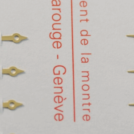 omega watch hands solid gold 1111 1120 1110 1109 1108 Minute Hour Sweep Second