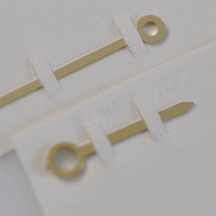 omega watch hand movement 1111 1120 1110 1109 1108 solid gold 1.50 0.90 hole